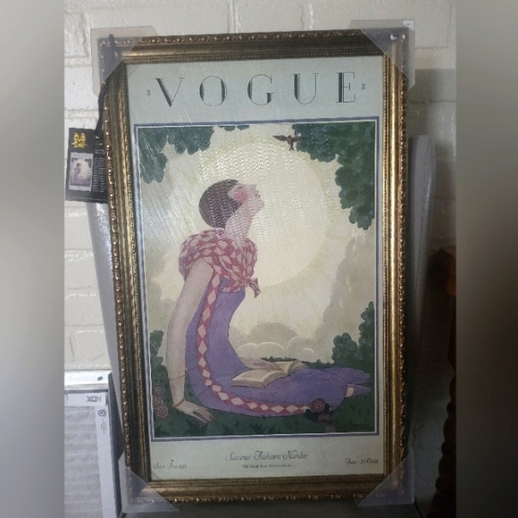 Brand new Vintage Vogue Framed Art Print - June 1925 cover